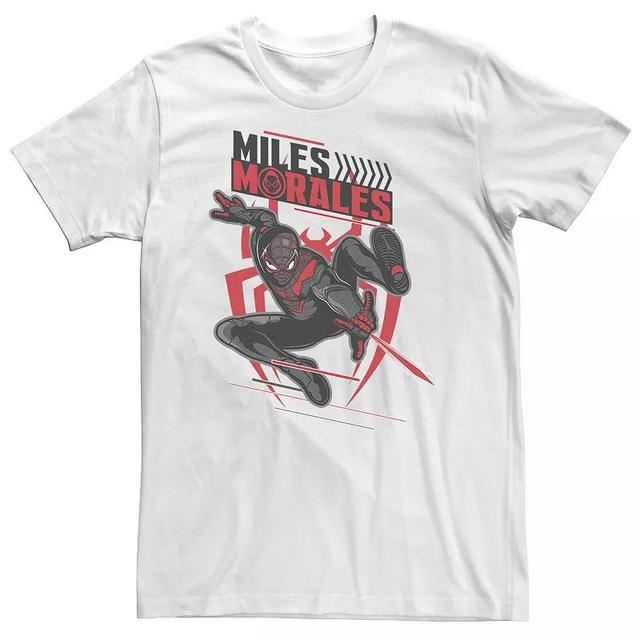 BIg & Tall Marvel Spider-Man: Miles Morales Swinging Action Shot Tee, Mens Product Image