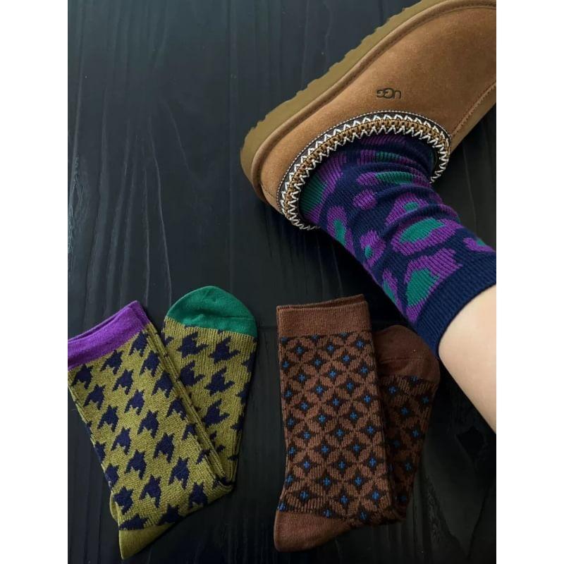 Patterned Short Socks Product Image