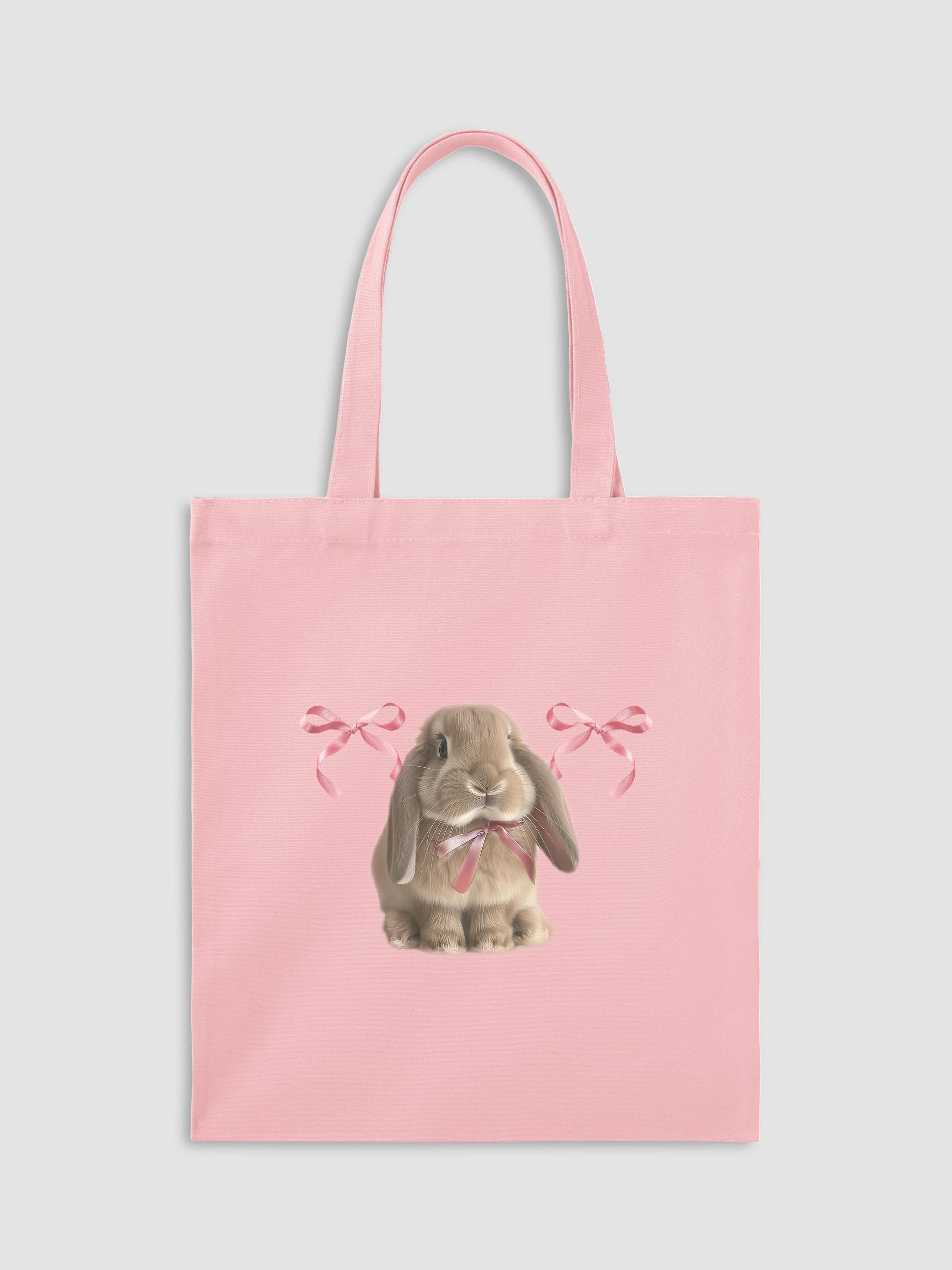 BOWKNOT RABBIT CANVAS BAG Product Image