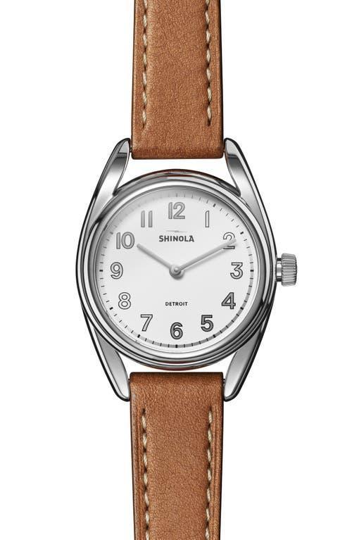 Shinola Derby Leather Strap Watch, 30.5mm Product Image