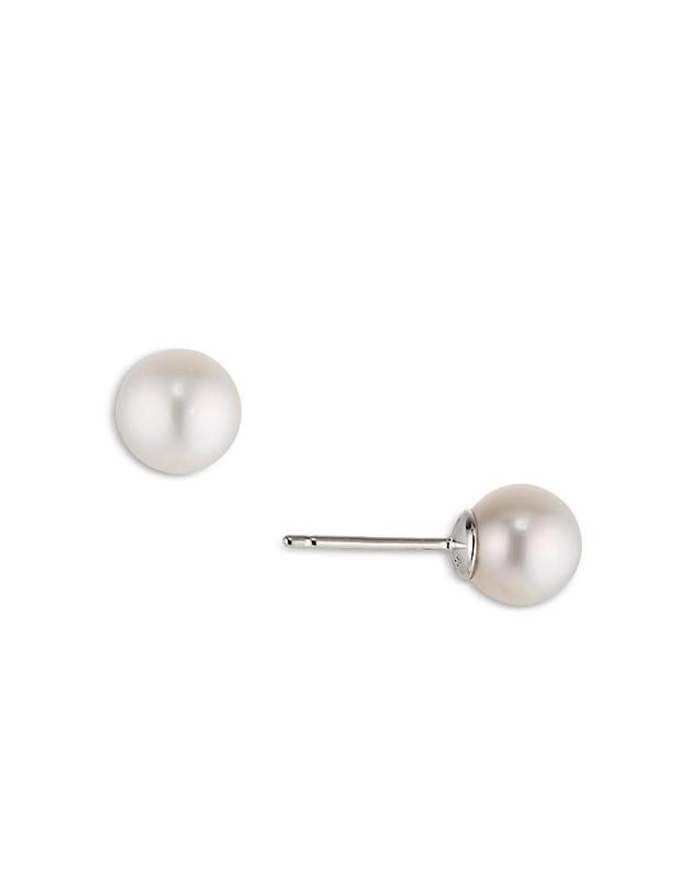 Nadri Cultured Freshwater Pearl Small Button Earrings - Female Product Image