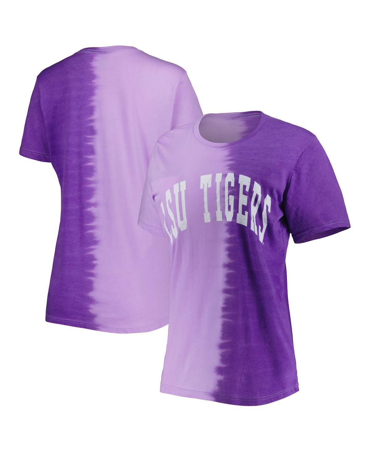 Womens Gameday Couture Purple Lsu Tigers Find Your Groove Split-Dye T-shirt Product Image