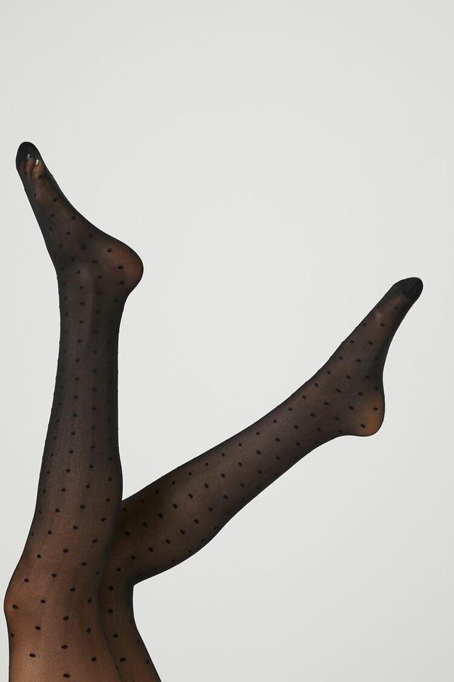 Sheer Polka Dot Tights | Forever 21 Product Image