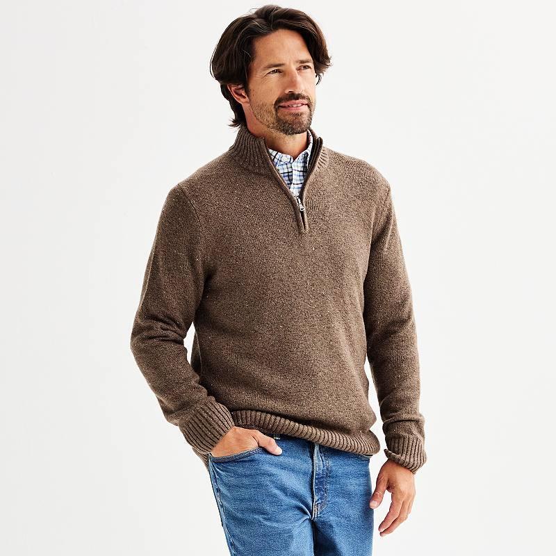 Mens Sonoma Goods For Life Knit 1/4-Zip Sweater Product Image