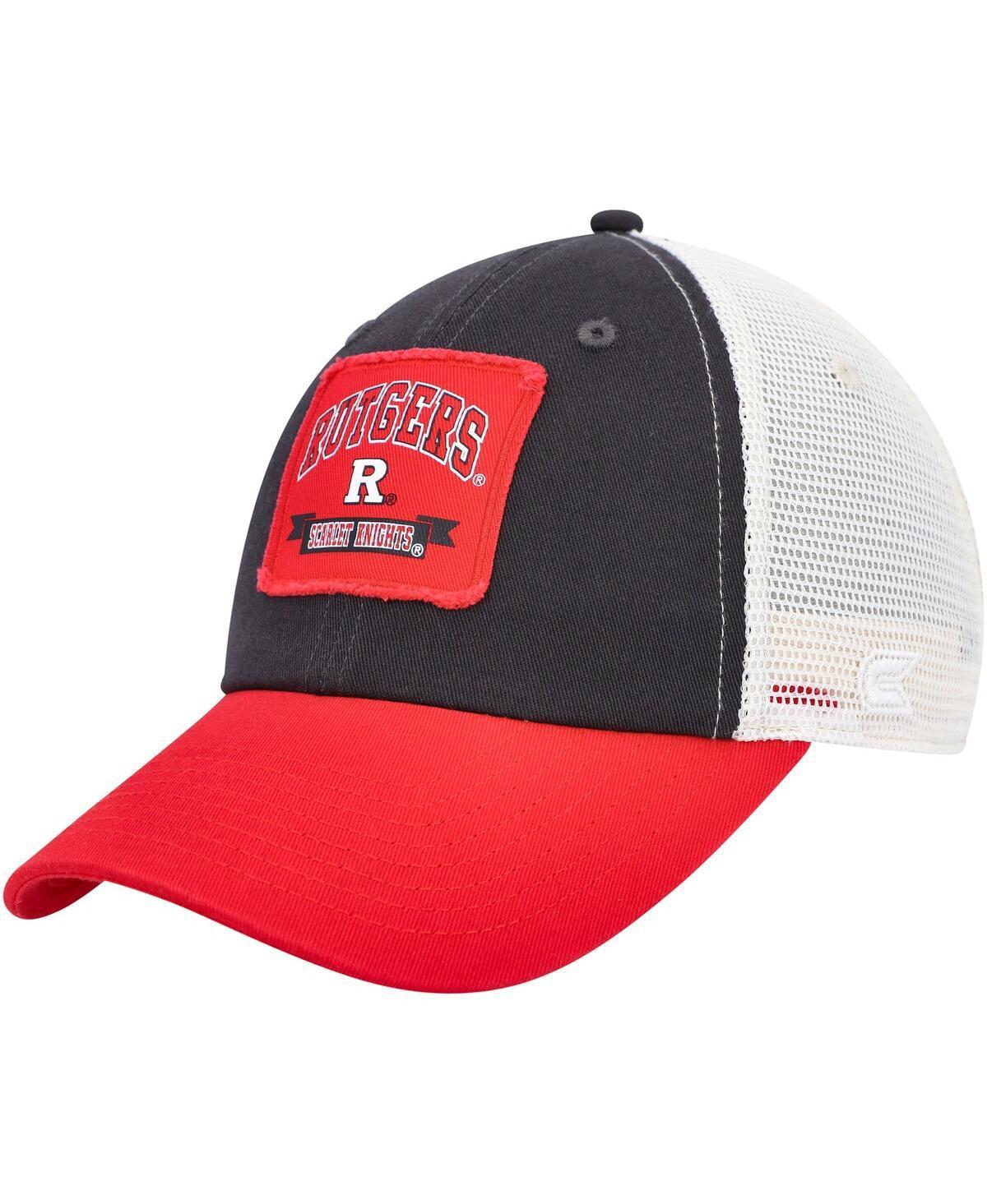 Mens Colosseum Rutgers Scarlet Knights Objection Snapback Hat, Grey Product Image