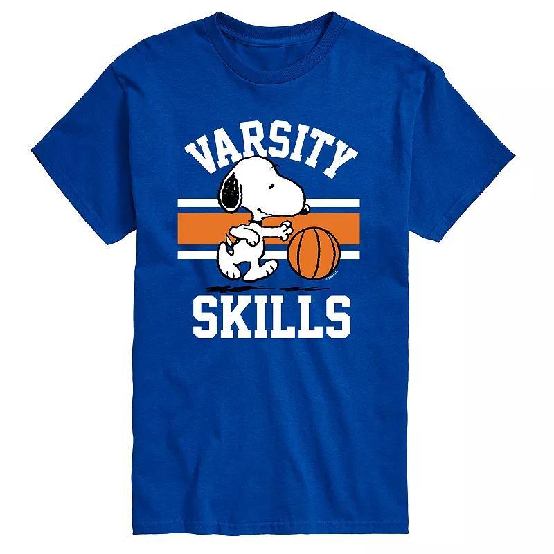 Big & Tall Peanuts Varsity Skills Tee, Mens Product Image