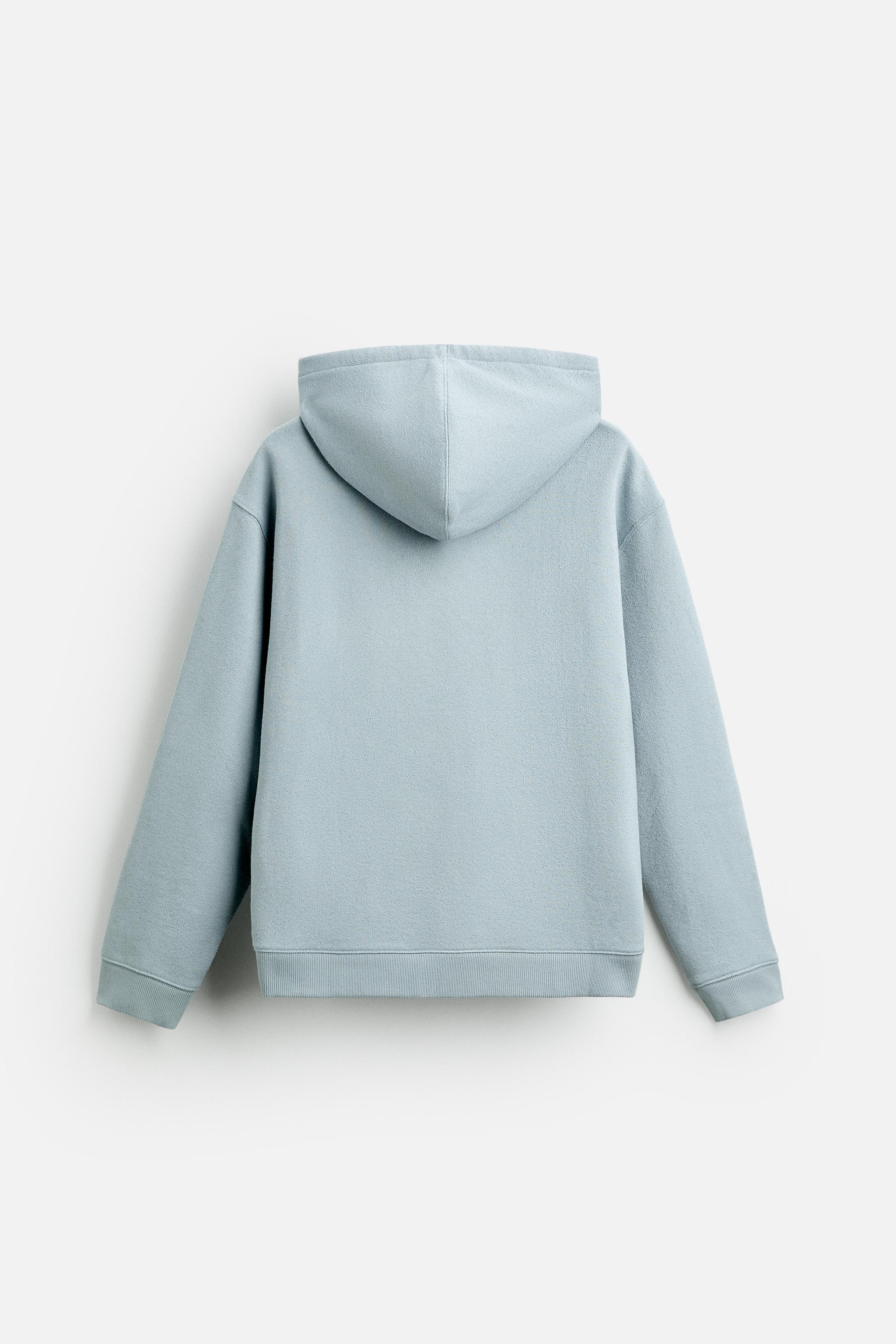 TEXTURED HOODED SWEATSHIRT Product Image