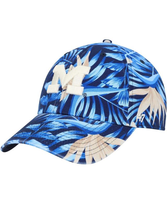 Mens 47 Brand Navy Michigan Wolverines Tropicalia Clean Up Adjustable Hat Product Image