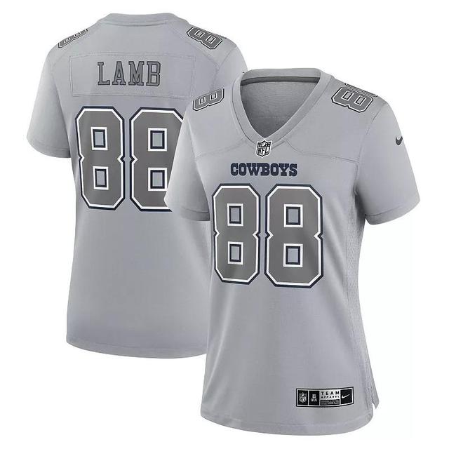 Womens Nike CeeDee Lamb Gray Dallas Cowboys Atmosphere Fashion Game Jersey Product Image