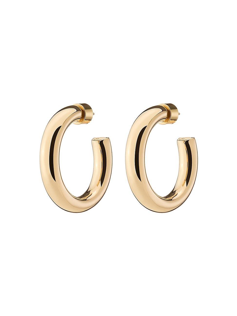 Womens Samira 10K-Gold-Plated Mini Hoop Earrings Product Image