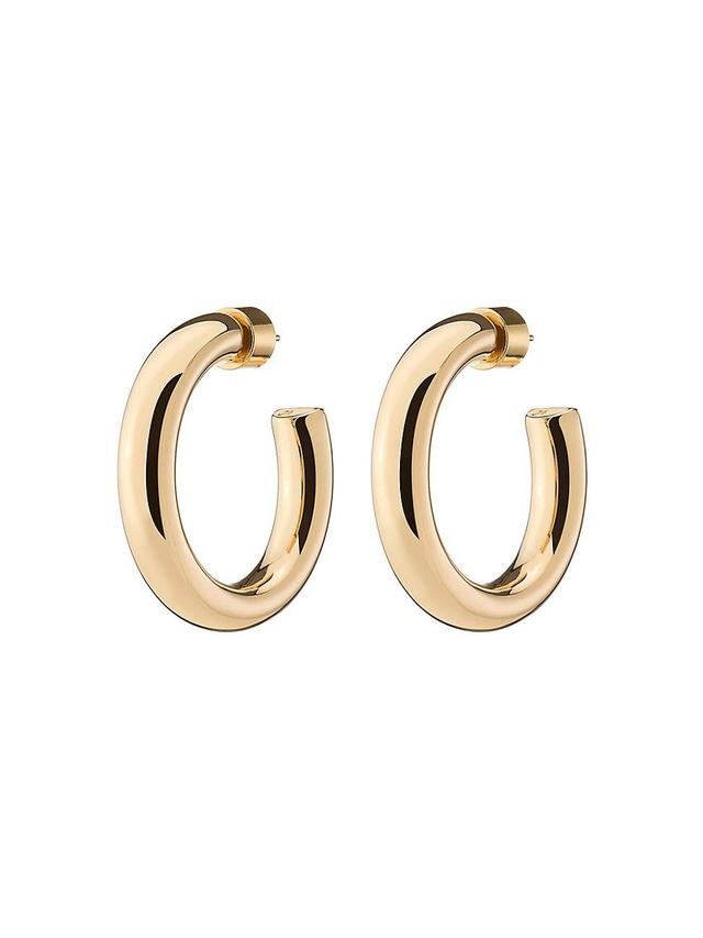 Womens Samira 10K-Gold-Plated Mini Hoop Earrings Product Image