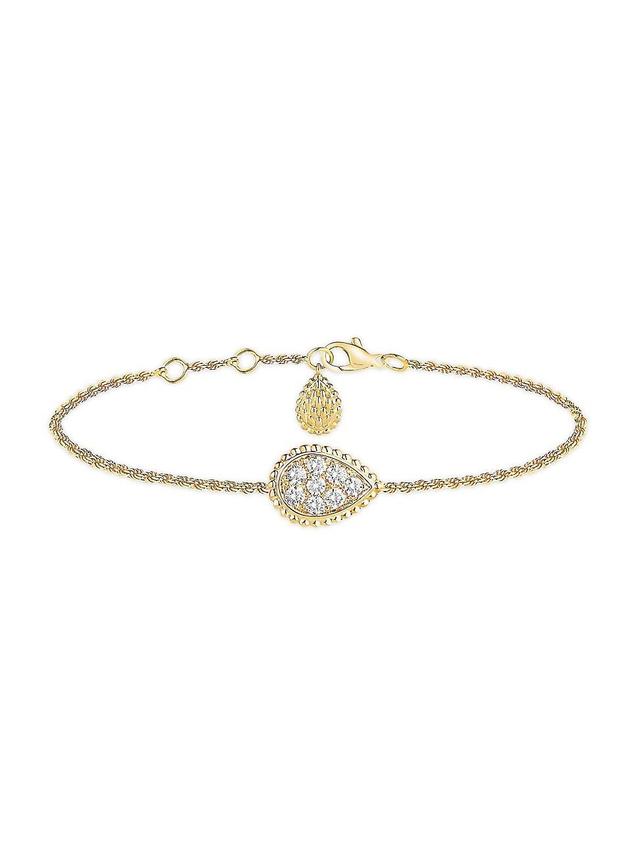 Womens Serpent Bohme 18K Yellow Gold & 0.33 TCW Diamond Chain Bracelet Product Image