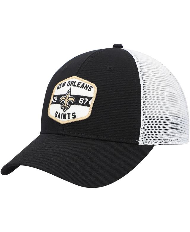 Mens Black New Orleans Saints Gannon Snapback Hat - Black Product Image