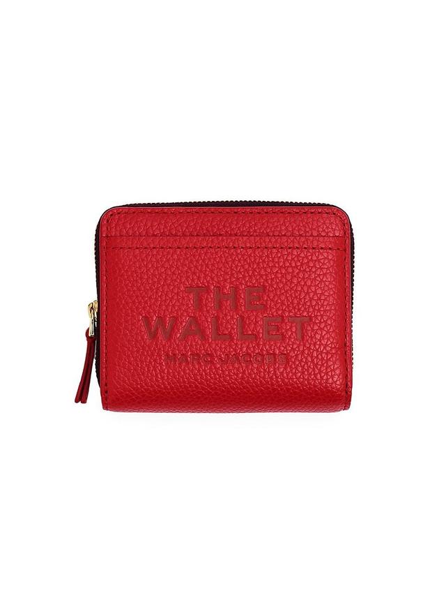 Womens The Leather Mini Compact Wallet Product Image