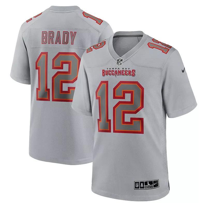 Mens Nike Tom Brady Gray Tampa Bay Buccaneers Atmosphere Fashion Game Jersey Product Image