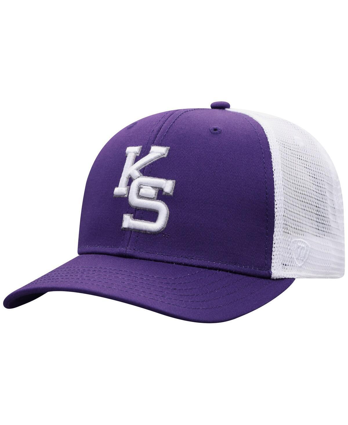 Mens Top of the World /White Kansas State Wildcats Trucker Snapback Hat Product Image