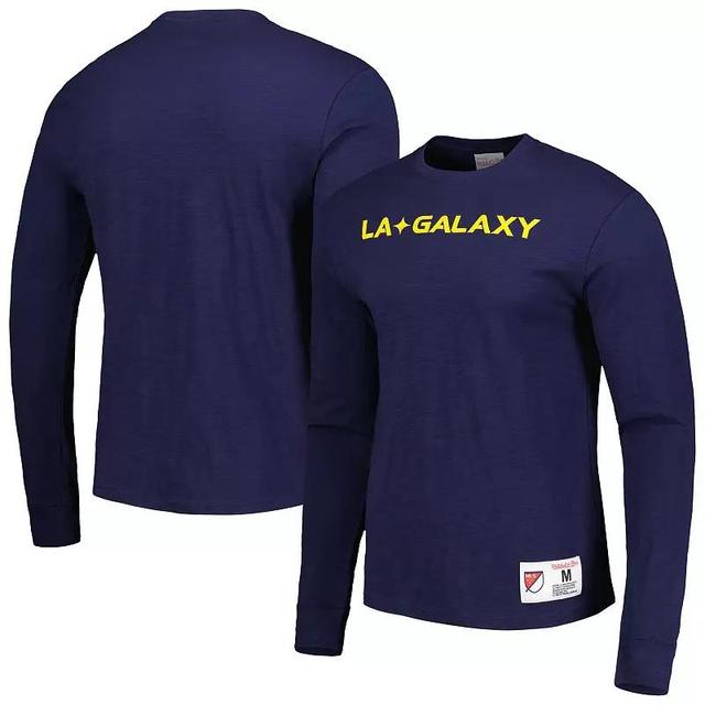 Mens Mitchell & Ness LA Galaxy Legendary Long Sleeve T-Shirt Blue Product Image