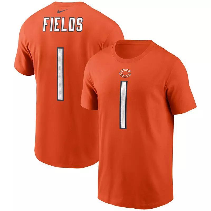 Mens Nike Justin Fields Chicago Bears Player Name & Number T-Shirt Product Image