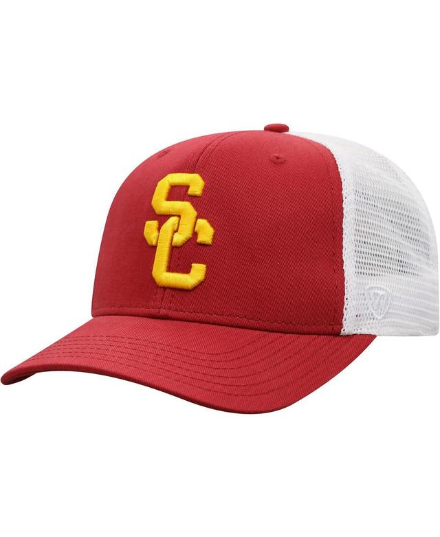 Mens Top of the World Cardinal Usc Trojans Trucker Snapback Hat - Cardinal Product Image