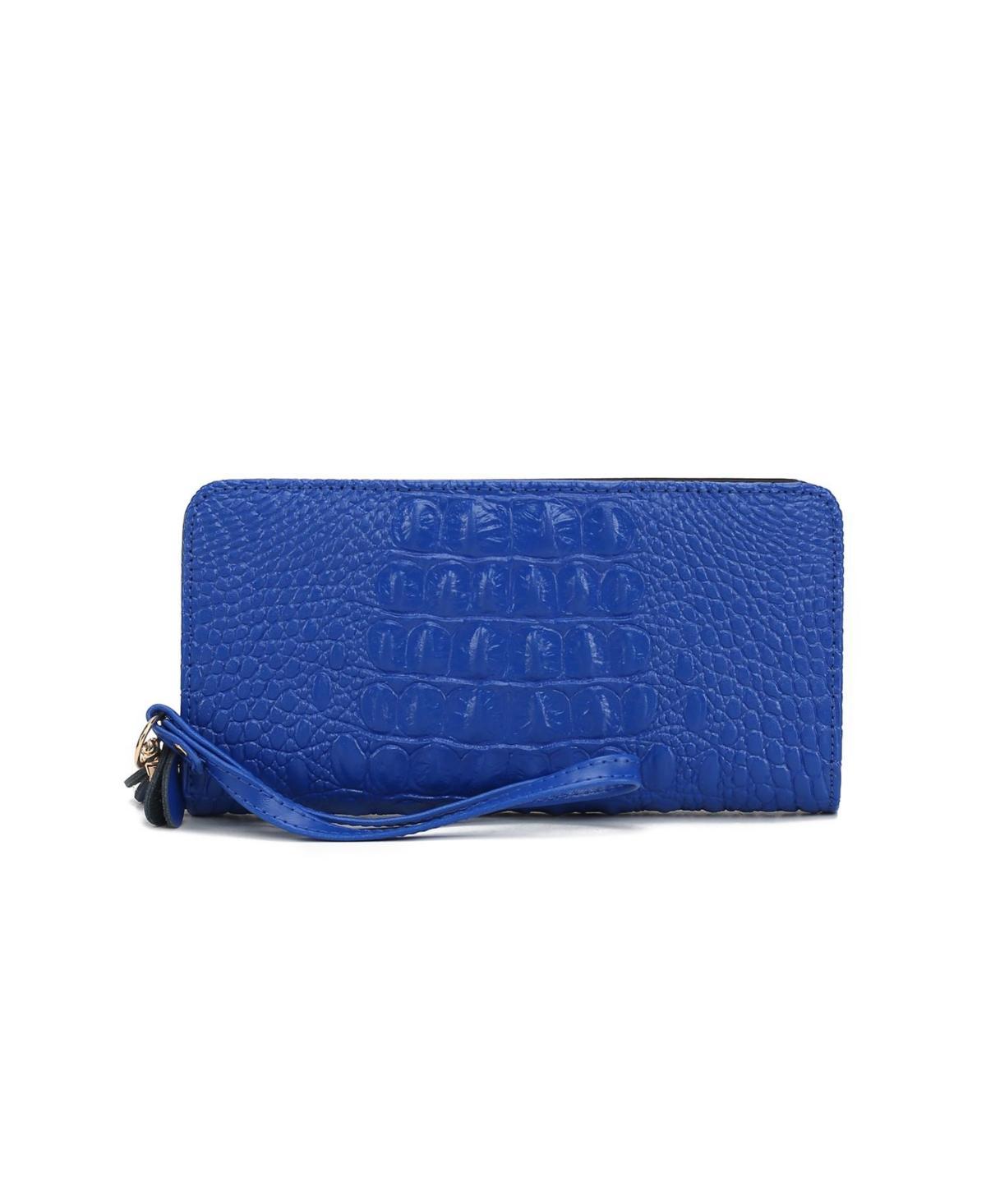 Mkf Collection Eve Genuine Material, Faux Crocodile-embossed Women s Wristlet Wallet by Mia K Product Image