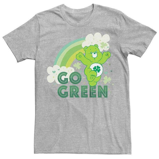 Mens Care Bears Go Green Graphic Tee Athletic Grey Product Image