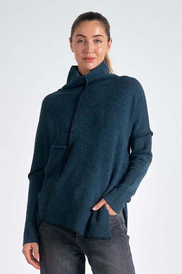 Asymmetrical T-Neck Sweater Product Image