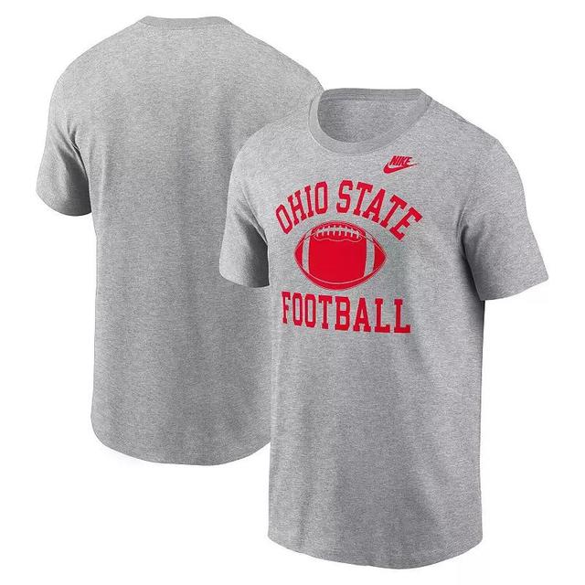 Mens Nike Heather Gray Texas Longhorns Legacy Football Icon T-Shirt Product Image