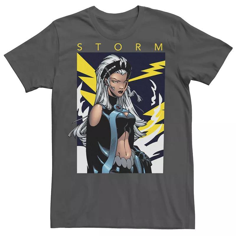 Mens Marvel Storm Lightning Bolt Tee Grey Product Image