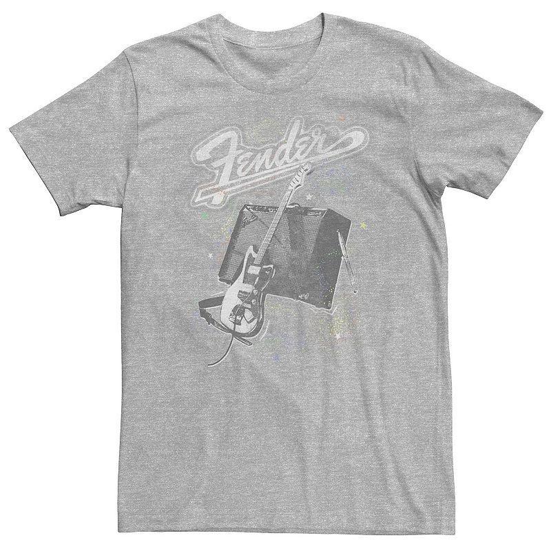 Big & Tall Fender In Space Tee, Mens Athletic Grey Product Image