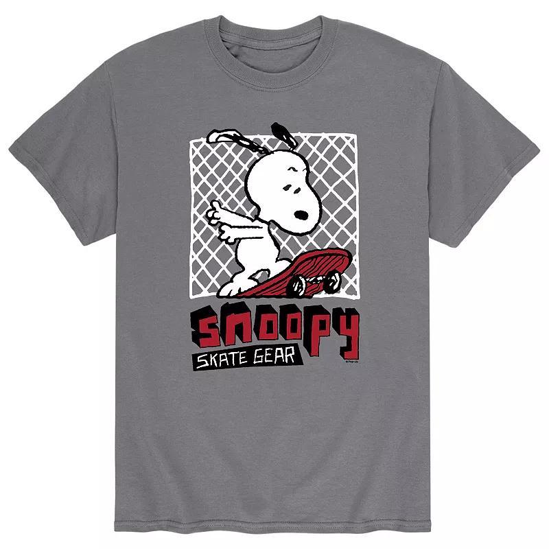 Mens Peanuts Skate Gear Tee Grey Product Image