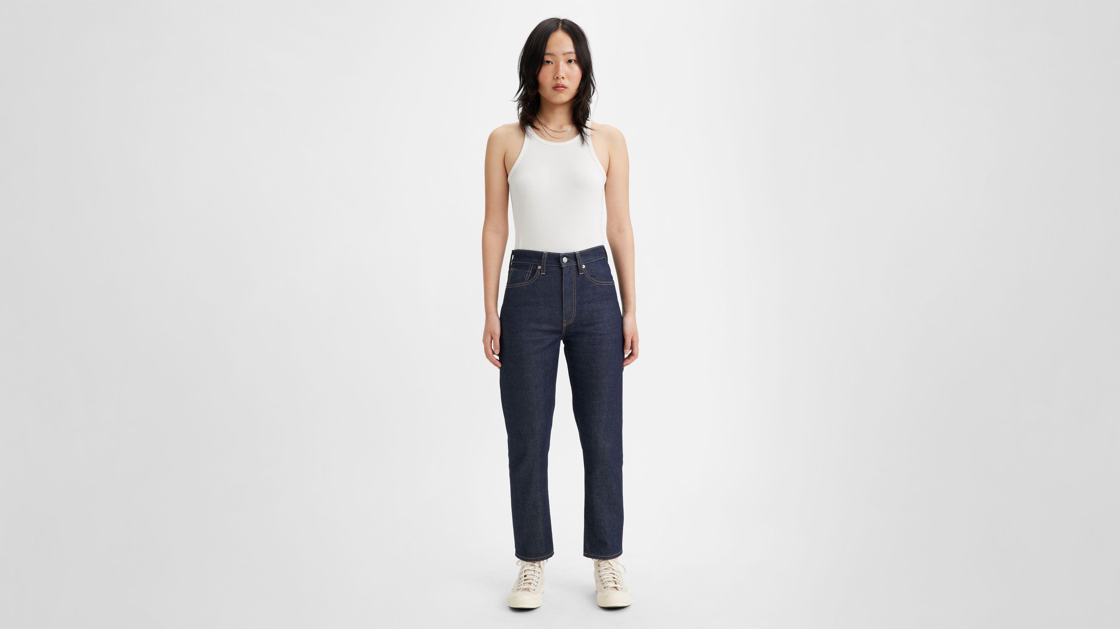 Japanese Selvedge High Rise Boyfriend Women's Jeans Product Image