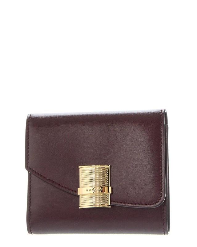 Fiamma Leather Compact Wallet In Red Product Image