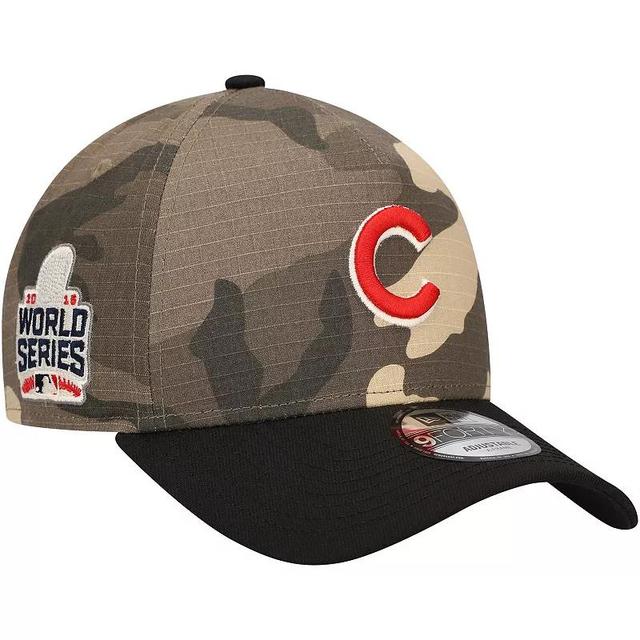 Mens New Era Chicago Cubs Camo Crown A-Frame 9FORTY Adjustable Hat Product Image