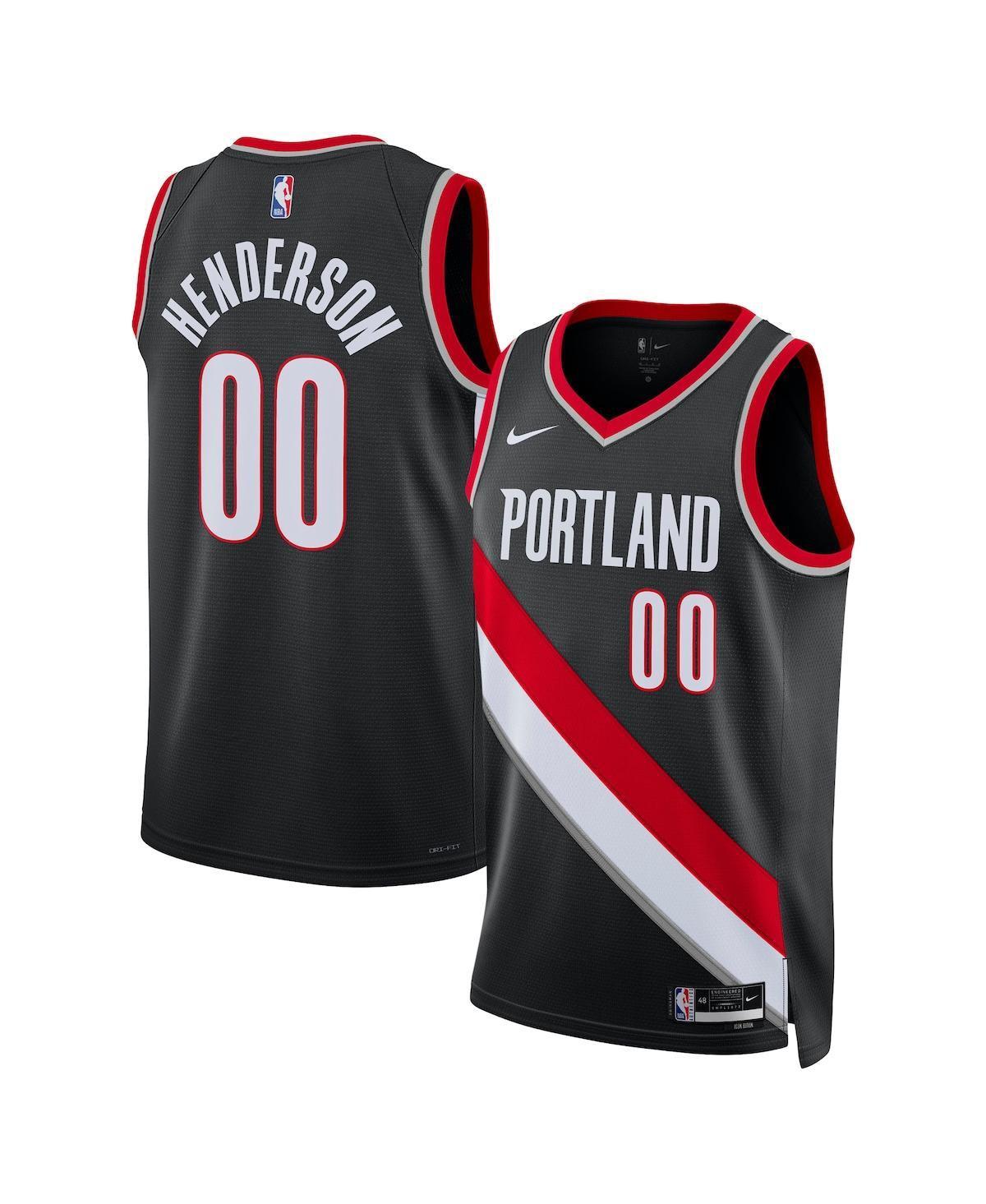 Mens and Womens Nike Scoot Henderson Black Portland Trail Blazers 2023 Nba Draft Swingman Jersey - Icon Edition - Black Product Image