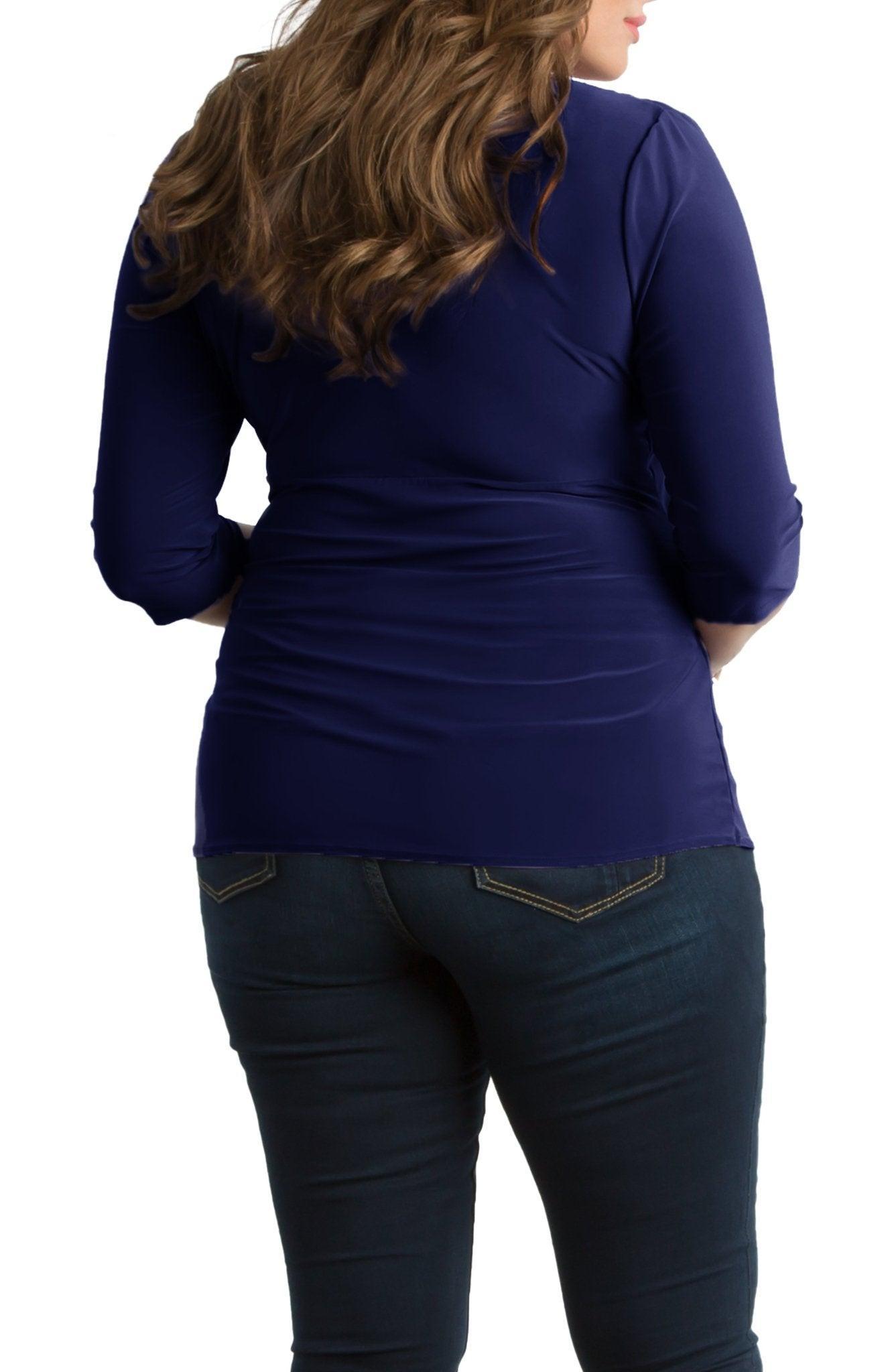 Femme Fatale Faux Wrap Top - Plus Product Image