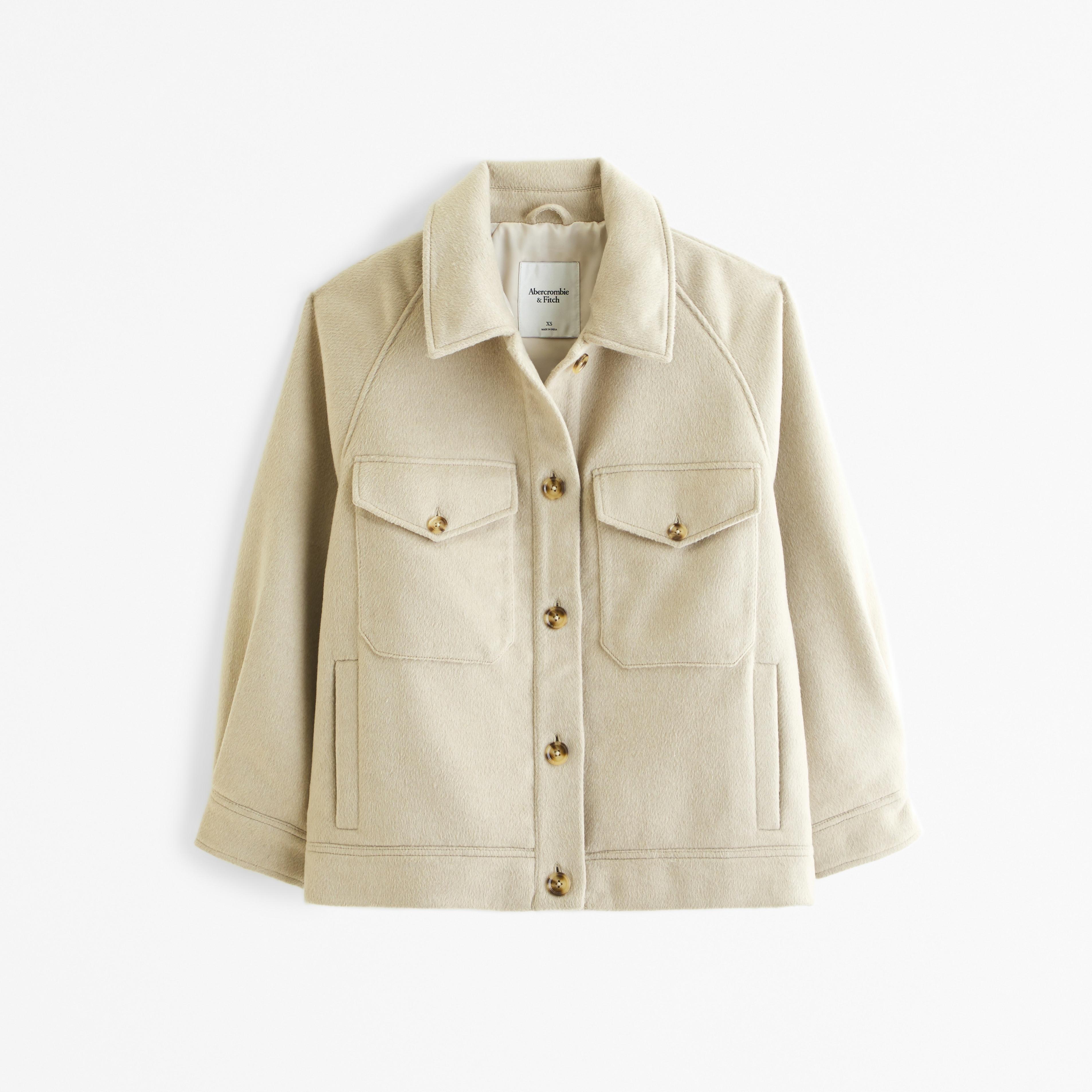 Wool-Blend Utility Shirt Jacket Product Image