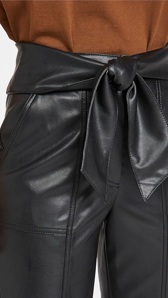 SIMKHAI Tessa Vegan Leather Tie Waist Pants | Shopbop Product Image