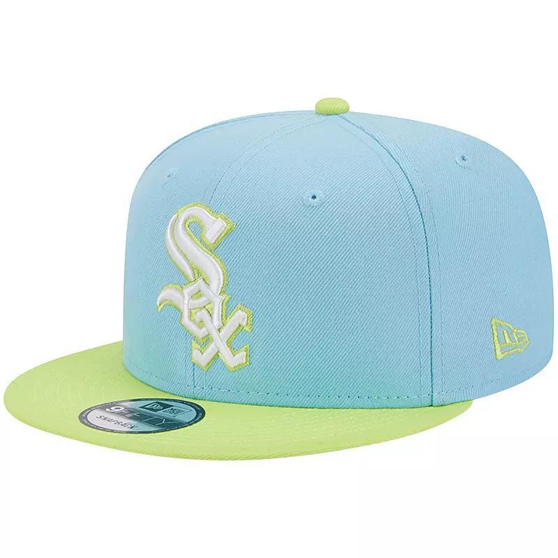 Mens New Era /Neon Green Chicago White Sox Spring Basic Two-Tone 9FIFTY Snapback Hat Product Image