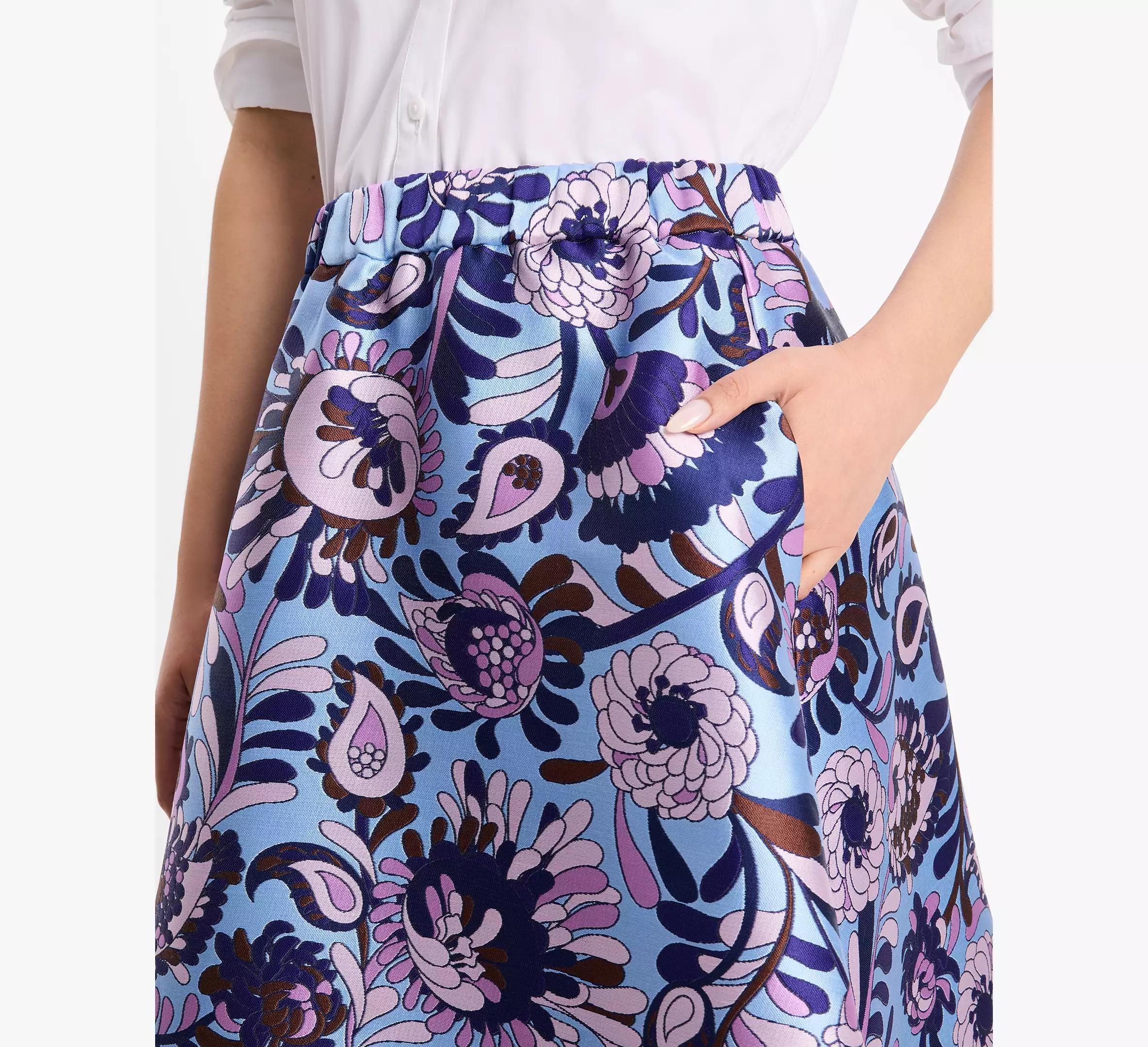 Autumn Paisley Midi Skirt Product Image