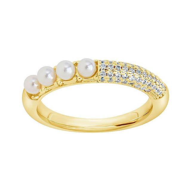 MC Collective Faux Pearl Evelyn Ring, Womens Gold Tone Product Image