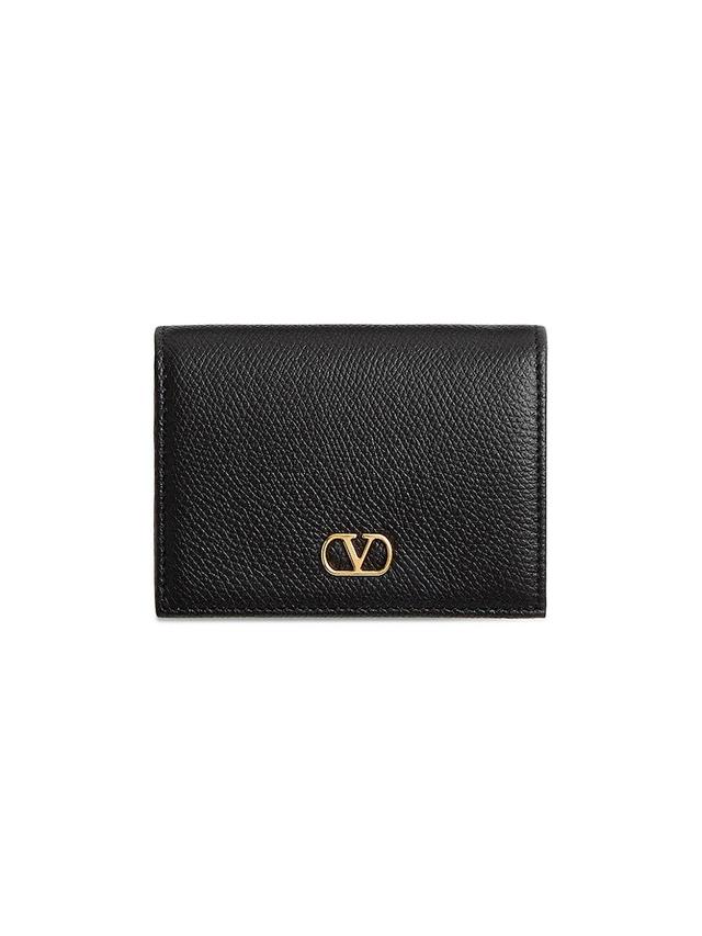 Womens VLogo Signature Grainy Calfskin Wallet Product Image