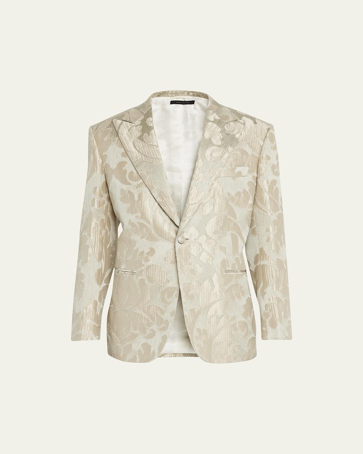 Mens Floral Jacquard Dinner Jacket Product Image