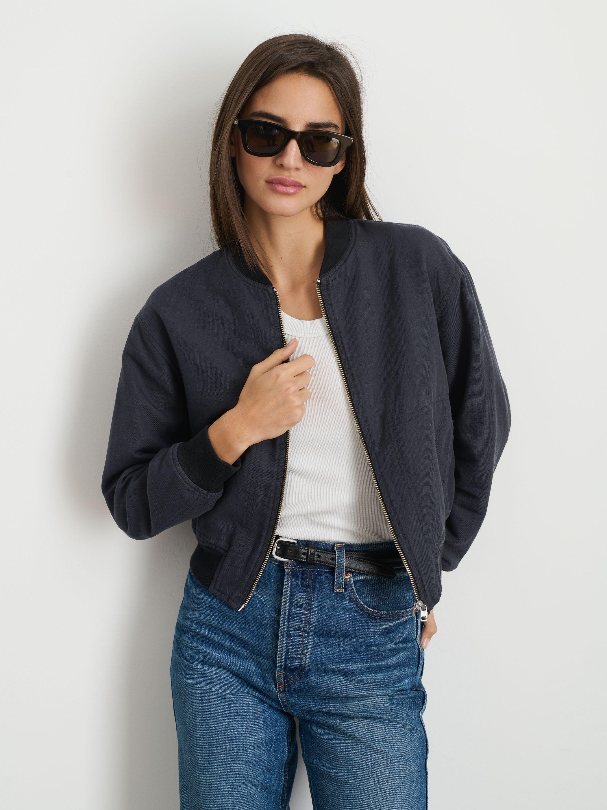 Madeline Cropped Zip Jacket Product Image