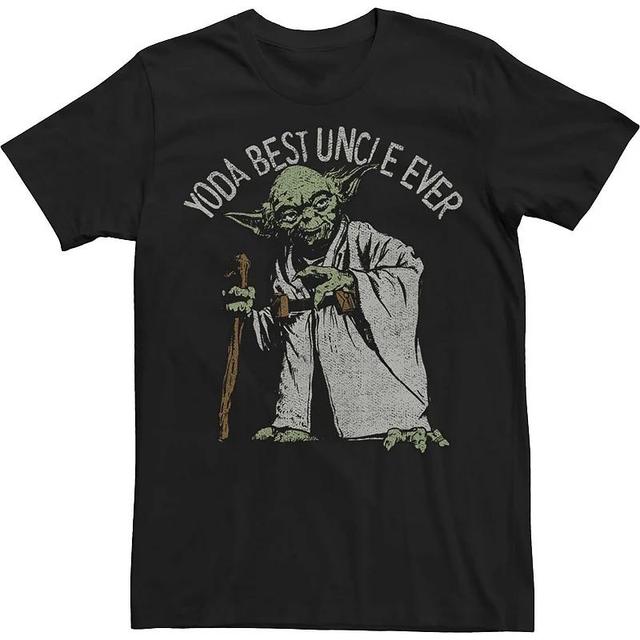 Big & Tall Star Wars Yoda Best Uncle Ever Portrait Tee, Mens Product Image