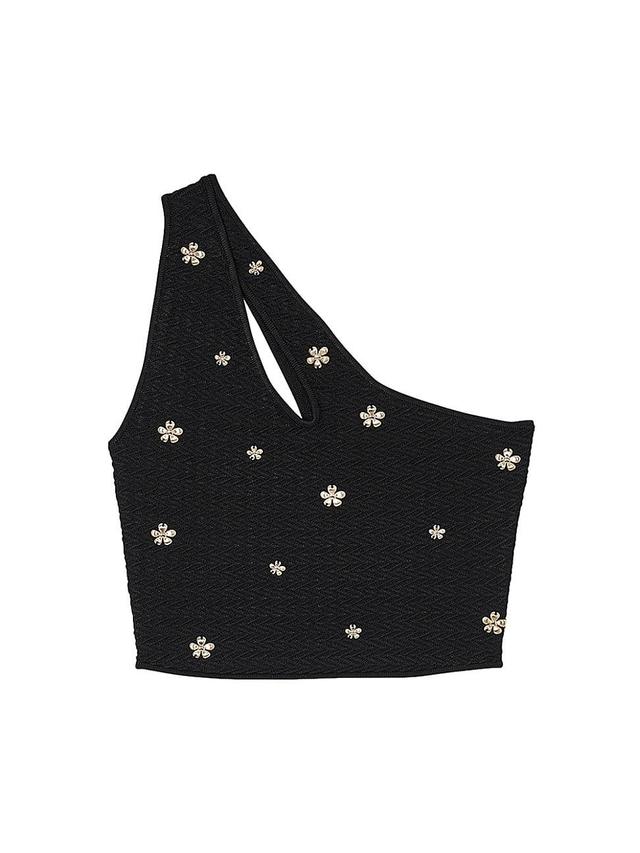 Womens Asymmetrical Crop Top Product Image