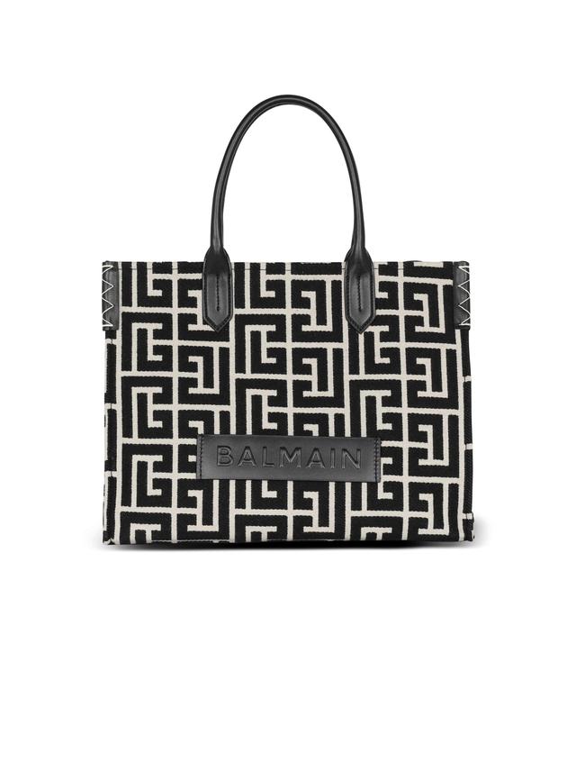 B-Army 42 monogram jacquard and leather Tote bag Product Image