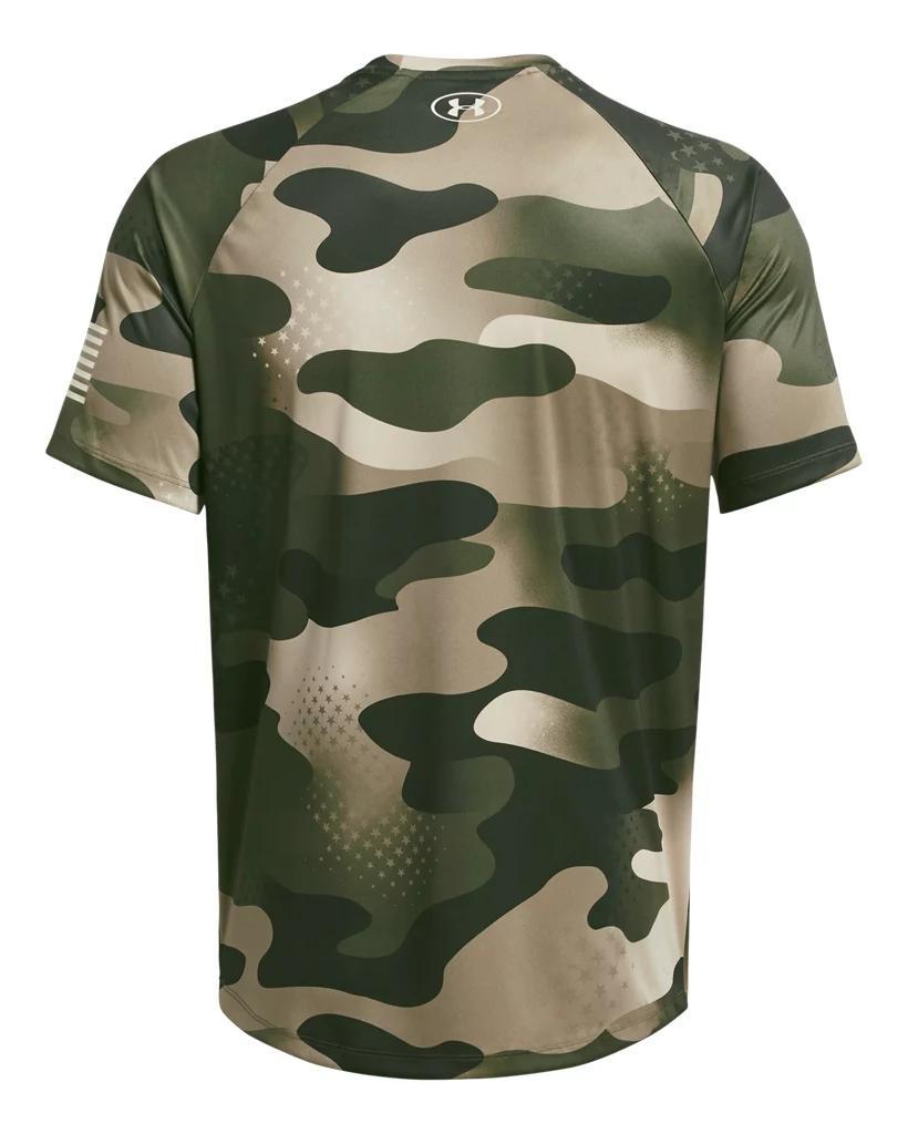 Mens UA Tech Freedom Camo Short Sleeve Product Image