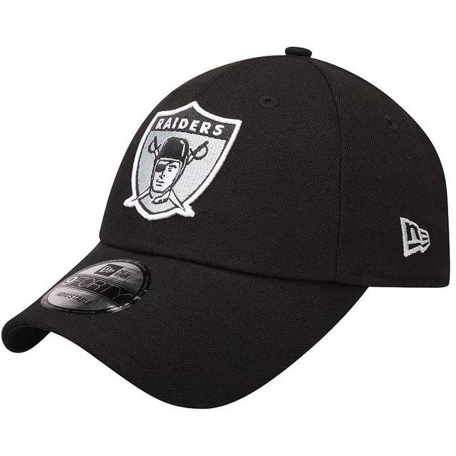 Mens New Era Las Vegas Raiders The League Throwback 9FORTY Adjustable Hat Product Image