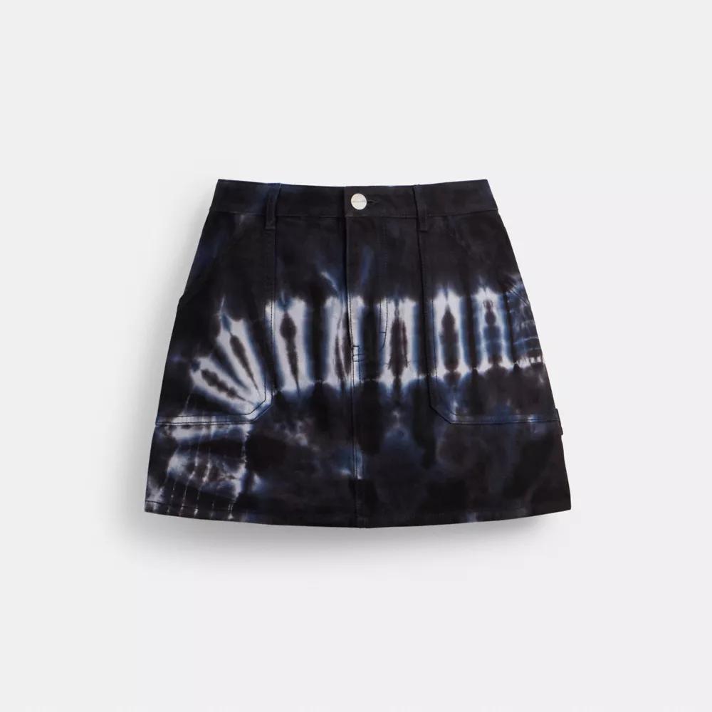 Tie Dye Painter Skirt In Organic Cotton Product Image