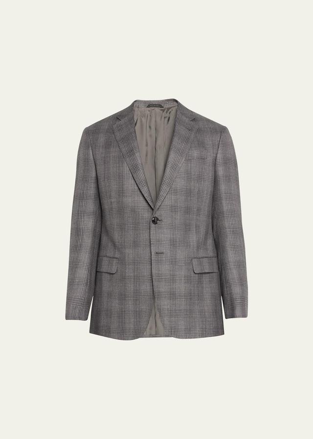 Mens Plaid Windowpane Blazer Product Image